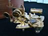 4" Brass Sextant W/ Wooden Box - Nautical Sextent Astrolabe